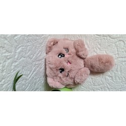 Torebka plecak kotek pudrowy róż