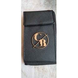 Torebka na telefon, Portfel 2 w 1 kolor czarny