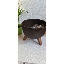 Doniczka misa Roma kolor czekoladowy