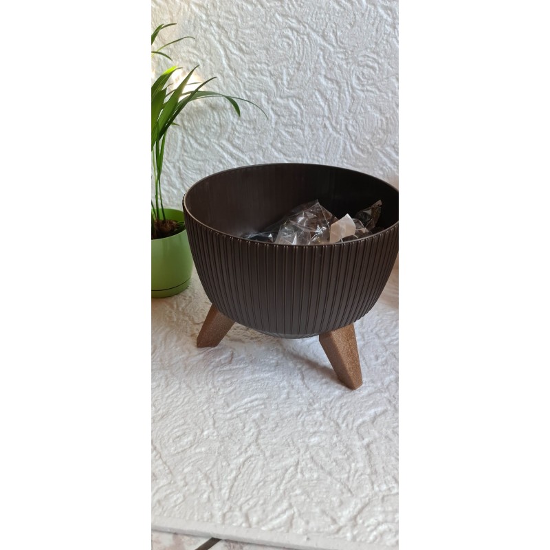 Doniczka misa Roma kolor czekoladowy