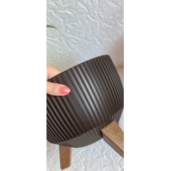 Doniczka misa Roma kolor czekoladowy