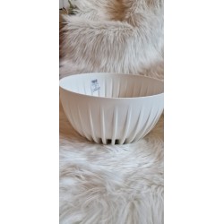 Doniczka misa MIRA kolor biały - 30 cm