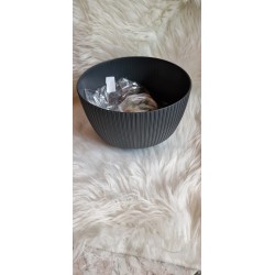 Doniczka misa Roma kolor antracyt