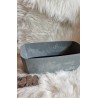 Doniczka osłonka prostokątna  Gracia case beton efect beton 38,5 cm