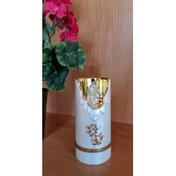 Znicz elektryczny na baterie - świeca LED - kolor biały zimny