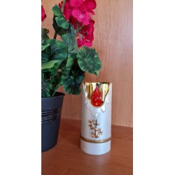 Znicz elektryczny na baterie - świeca LED - kolor czerwony