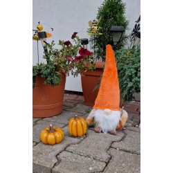 Pomarańczowy pluszowy krasnal jesienny