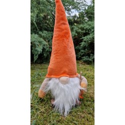 Pomarańczowy pluszowy krasnal jesienny