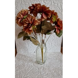 Sztuczny bukiet dalia kolor herbaciany