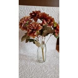 Sztuczny bukiet dalia kolor herbaciany