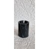 Świeca LED efekt marmuru czarna 10 cm