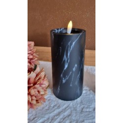 Wkład świeca LED efekt marmuru 15 cm