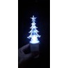 Wkład elektryczny choinka na baterie - choinka LED zimny biały
