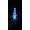 Wkład elektryczny choinka na baterie - choinka LED zimny biały