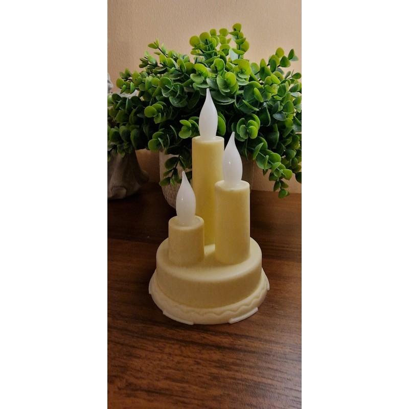 Potrójna świeca wkład kolor wosk