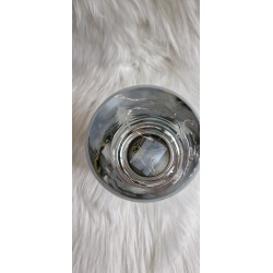 Szklany srebrny lampion choinki