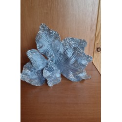 Gwiazda betlejemska Glamour na piku - kolor srebrny