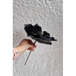 Gwiazda betlejemska Glamour na piku - kolor czarny