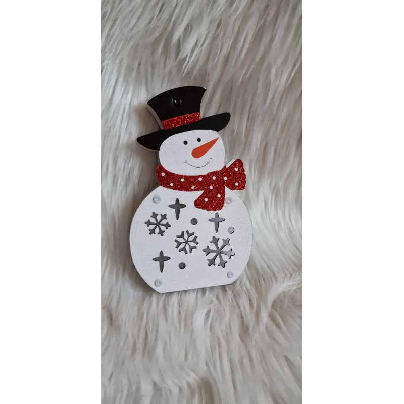 Dekoracja LED bałwan ze światełkiem LED 20 cm