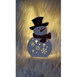 Dekoracja LED bałwan ze światełkiem LED 20 cm