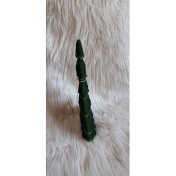 Choinka flokowana kolor butelkowa zieleń 30 cm