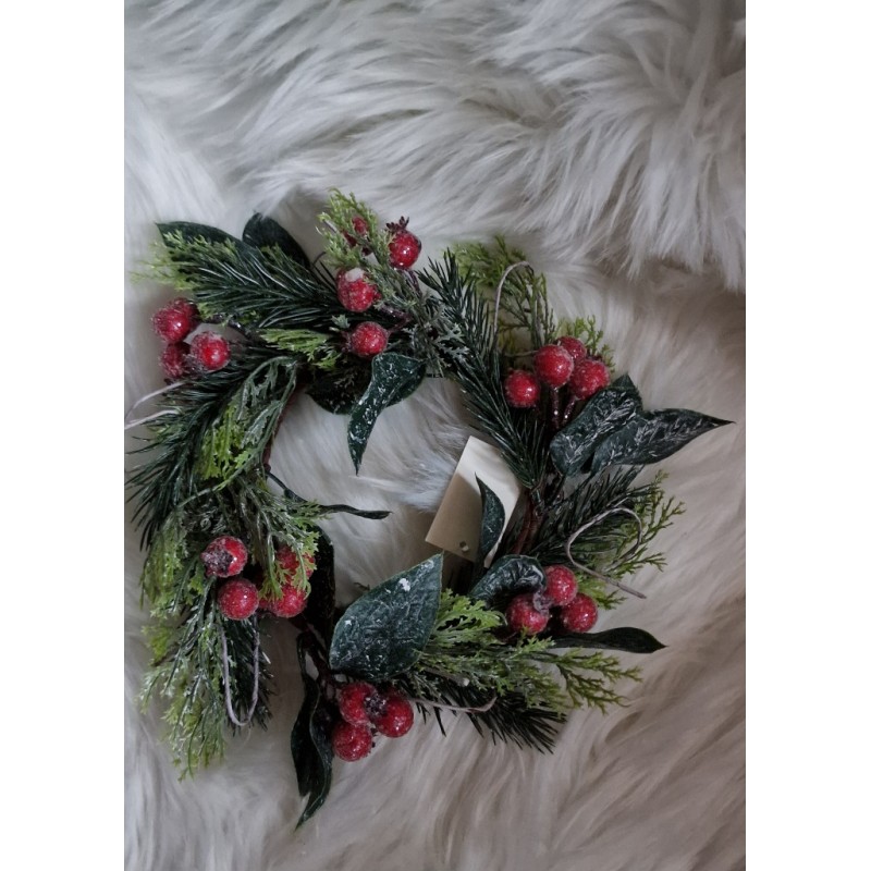 Stroik świąteczny z kulkami średnica 25 cm