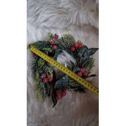 Stroik świąteczny z kulkami średnica 25 cm