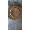 Złoty pod talerz plastikowy średnica około 33 cm