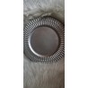 Srebrny pod talerz plastikowy średnica około 33 cm