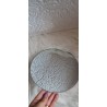 Podstawka szklana lustro okrągła frezowane brzegi 19,5 cm
