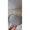 Podstawka szklana lustro okrągła frezowane brzegi 19,5 cm