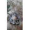 Wianek świerkowy śnieżony - 33 cm