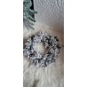 Wianek świerkowy śnieżony - 33 cm