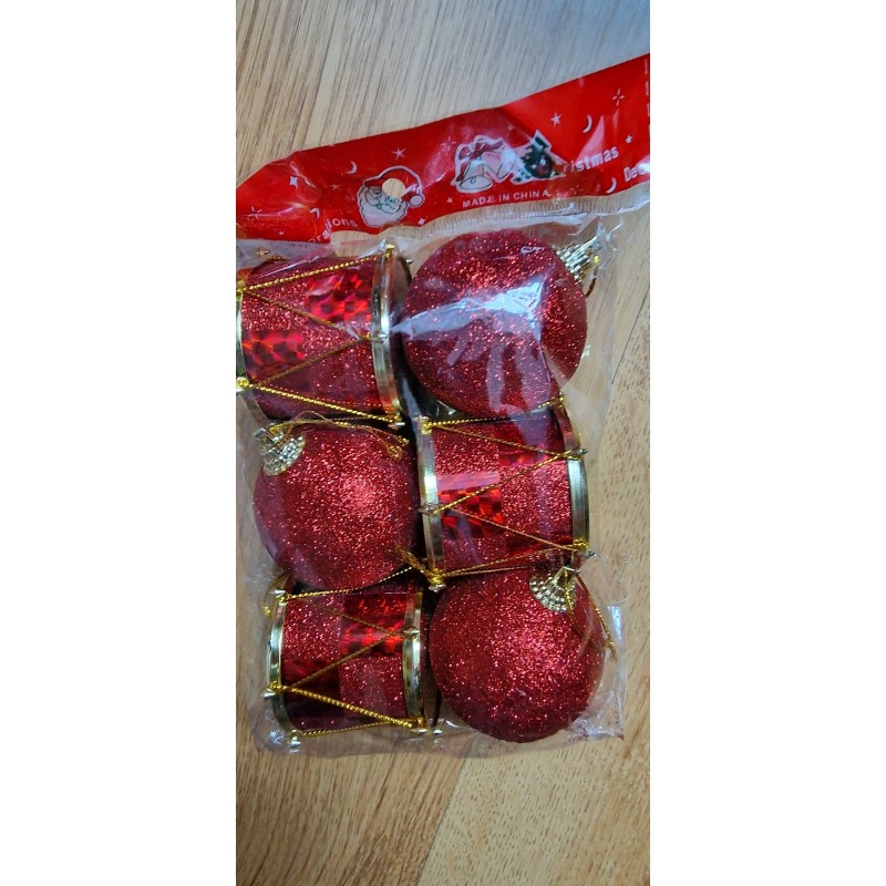 Zawieszki bombeczki czerwone