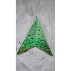 Zielona holograficzna gwiazda papierowa l