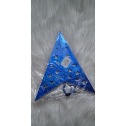 Niebieska holograficzna papierowa gwiazda