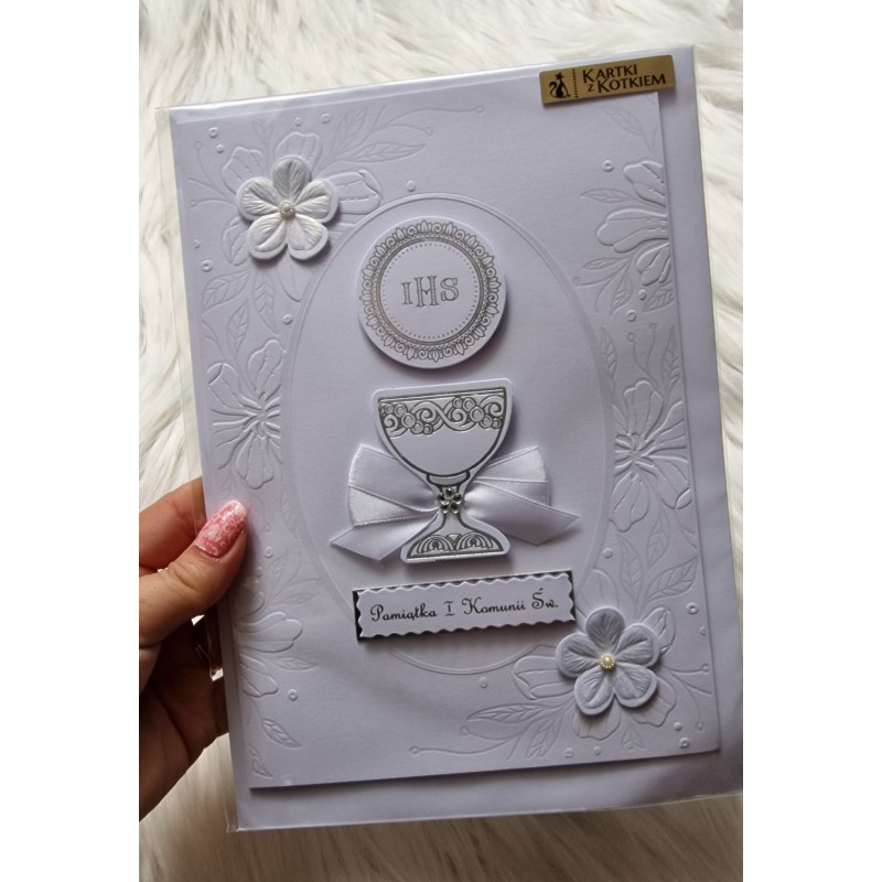 Karnet, pamiątka Pierwszej Komunii Świętej