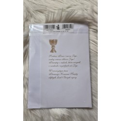 Karnet, pamiątka Pierwszej Komunii Świętej