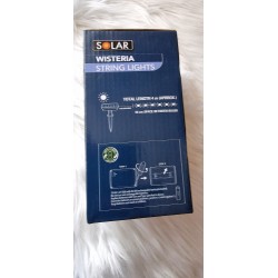 Solarna girlanda łańcuch wisteria fioletowa
