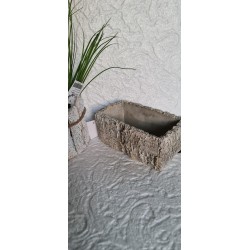 Doniczka prostokąt brzoza cementowa