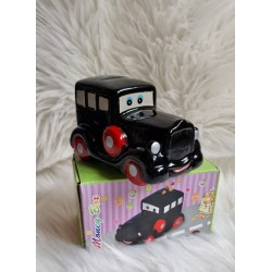 Czarne auto - ceramiczna skarbonka