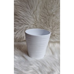 Biała ceramiczna osłonka storczyk 13 cm