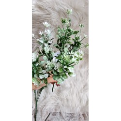 Dodatek zielony, bukiecik zielony bukszpan i kwiatki