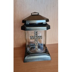 Znicz kapliczka Mini Krzyż 21 cm cm