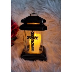 Znicz kapliczka Mini Krzyż 21 cm cm