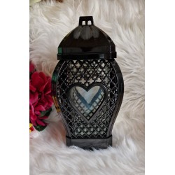 Znicz Glamour małe serce ratan 29 cm