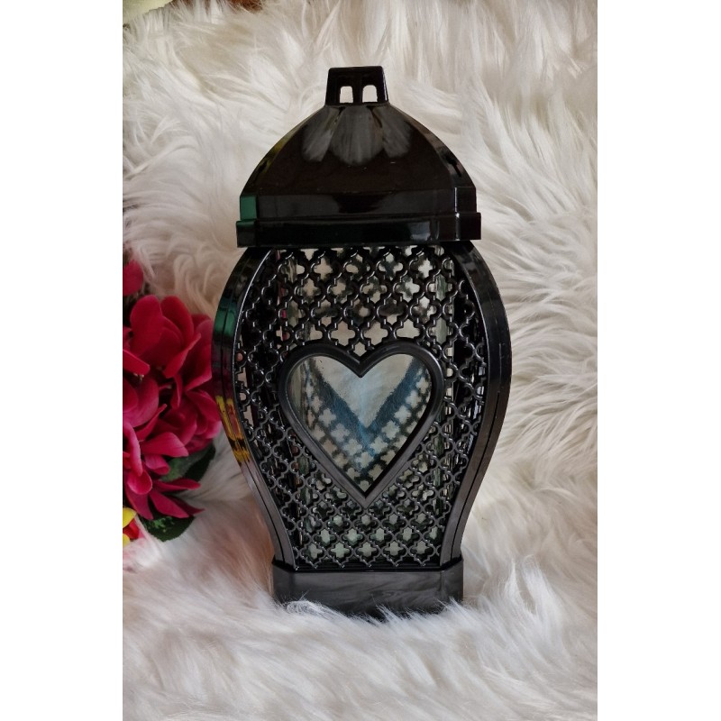 Znicz Glamour małe serce ratan 29 cm