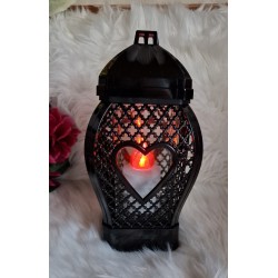 Znicz Glamour małe serce ratan 29 cm