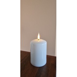 Świeca LED wosk 12,5 cm biała