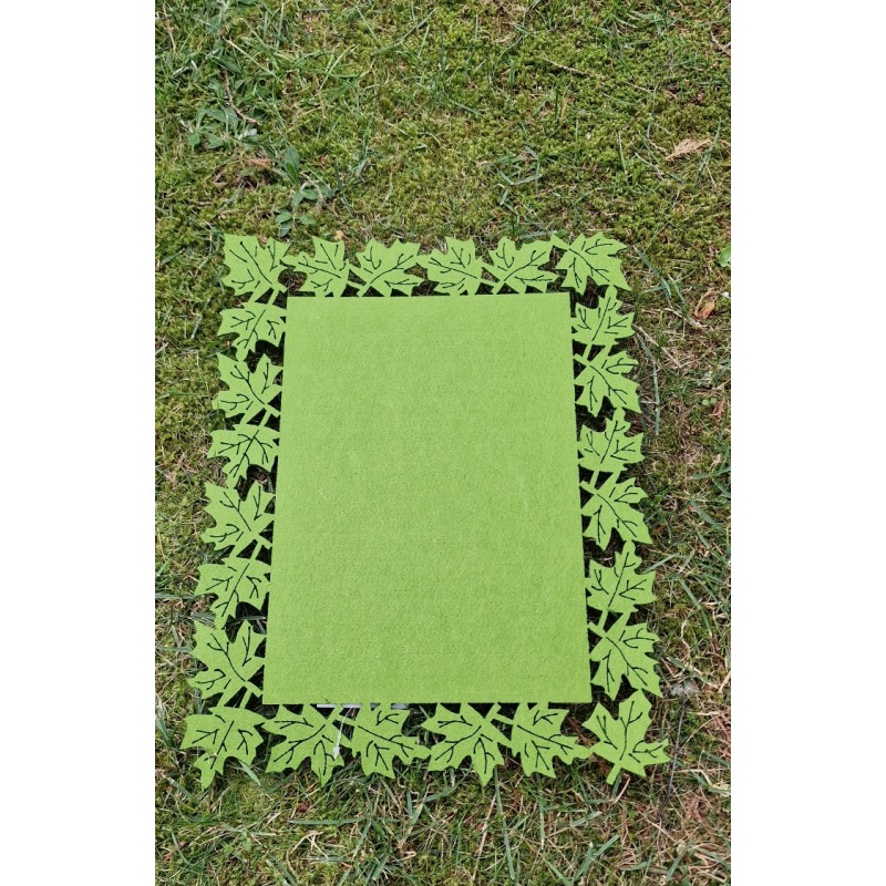Podkładka prostokątna zielone liście